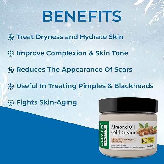 Luvyh Almond Oil Cold Cream & Winter Cream - 100 gms