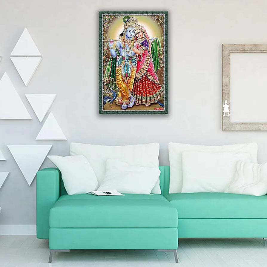 Rangoli MDF Wall Stick Decorative Panel 12x18 Wall Art P-1 Design-14