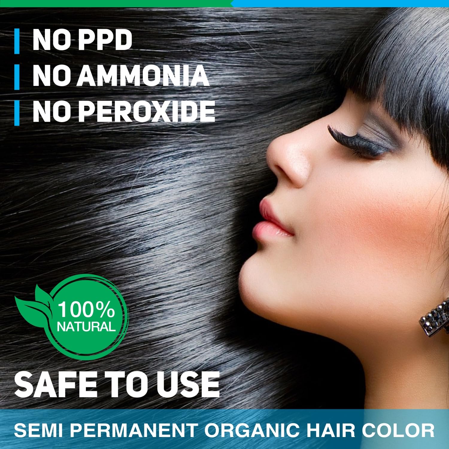 Vegetal Safe Hair Color - Dark Brown - 100 gms