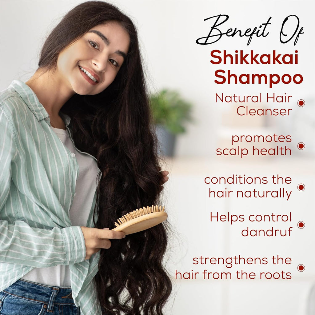 VCare Shikakai Shampoo - 200 ml (Pack of 3)