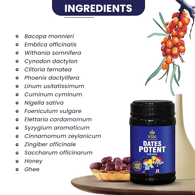 Sbm Ayur Dates Potent Tonic Jam for Kids - 400 gms