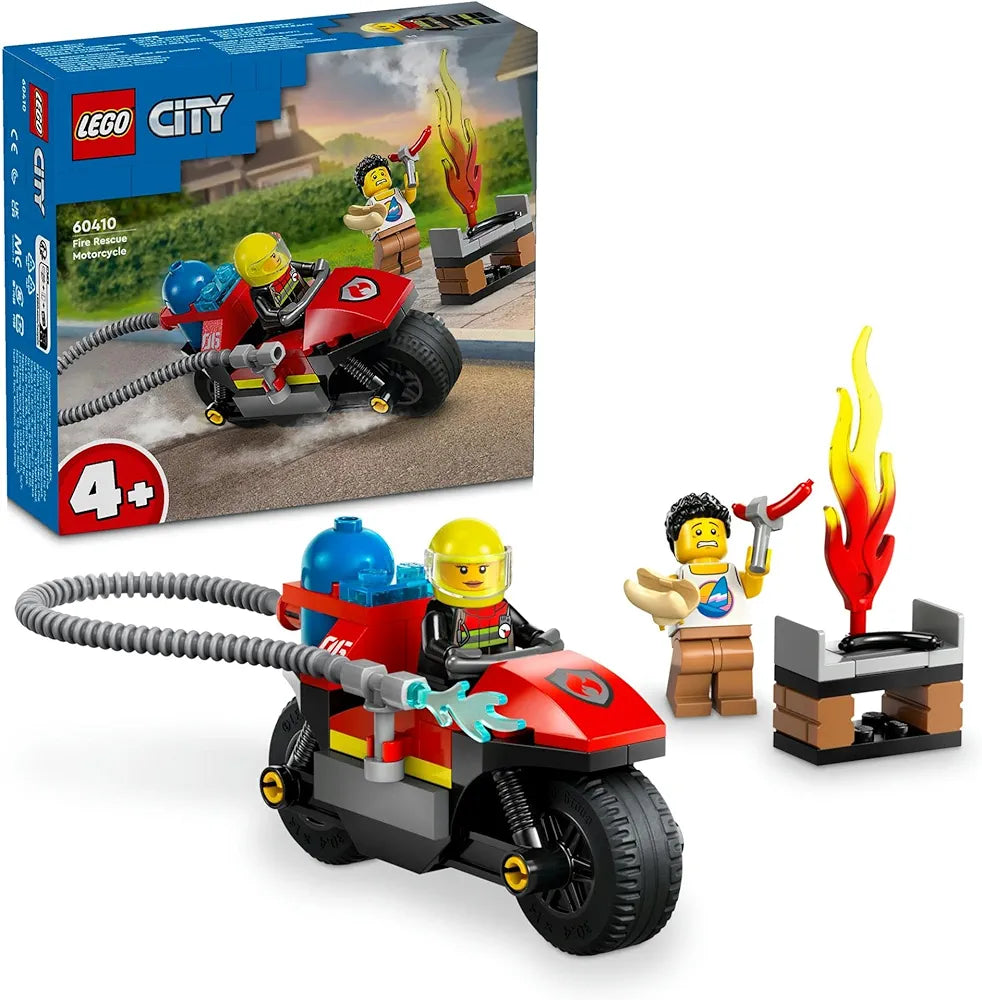 Lego City Fire Rescue Motorcycle Building Set 60410