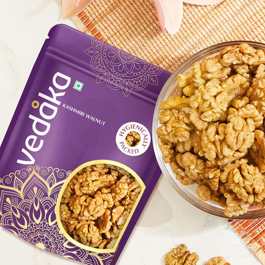 Vedaka Kashmiri Walnuts | 500 g | Walnut Without Shell | Naturally Rich in Omega-3 Fatty Acids and Antioxidants | Crunchy and Crisp | No artificial & No added preservatives