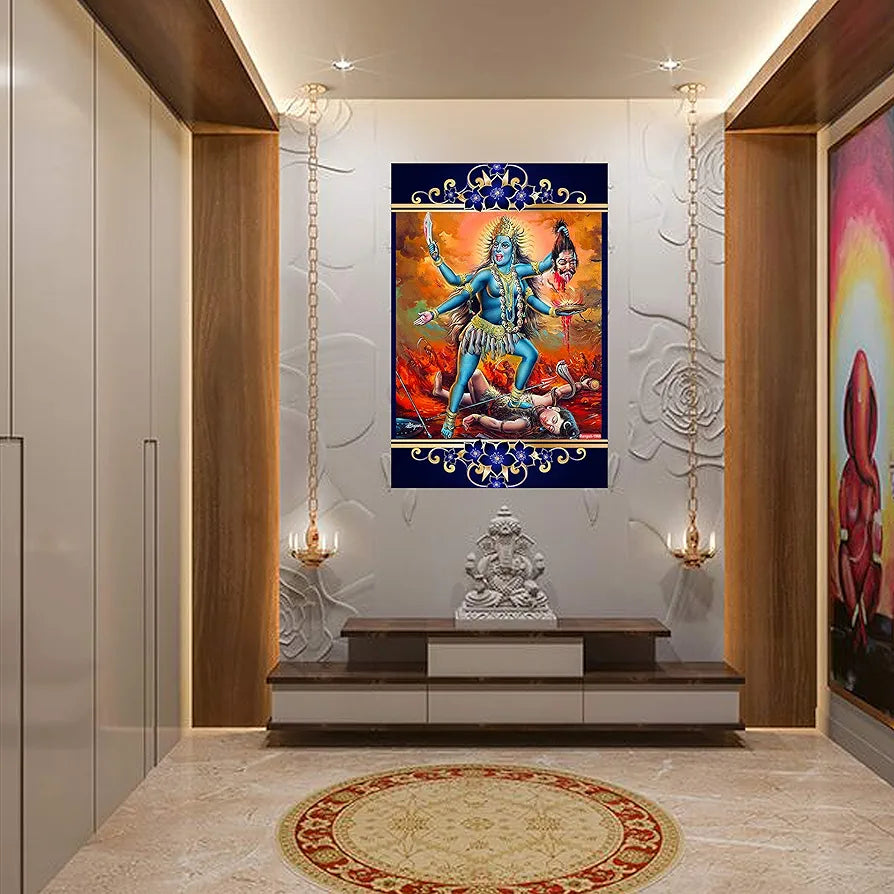Rangoli MDF Wall Stick Decorative Panel 12x18 Wall Art P-1 Design-18