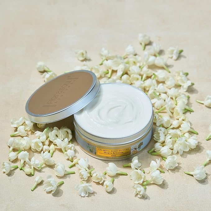 FloraSoul Ayurveda Calming Body Butter with Shea Butter, Cocoa Butter & Mogra - 100 Gms