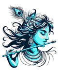 Rng Graphics Pvc Vinyl Self Adhesive Little Krishna Wall Sticker Multicolor 50 Cm X 43cm DW-130L