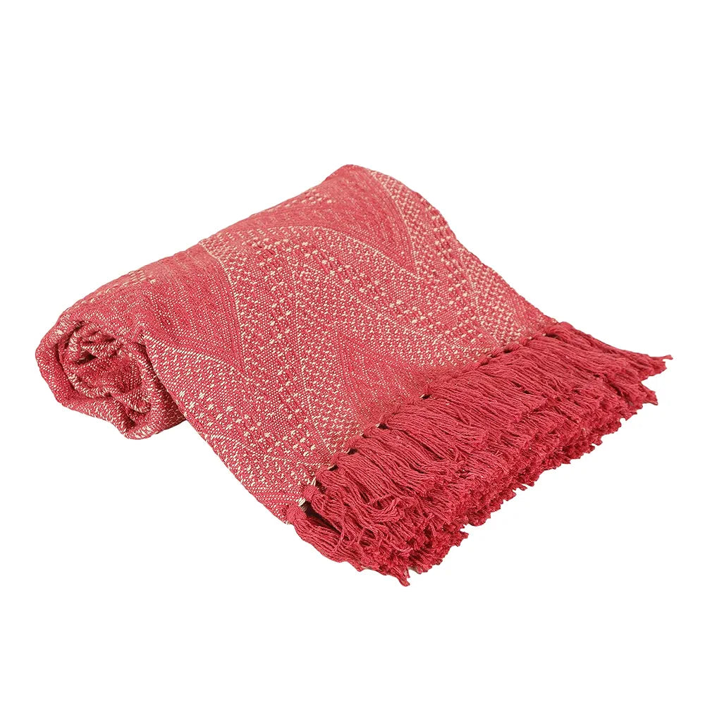 Sashaa World Jewels of India Throw Colour Pink