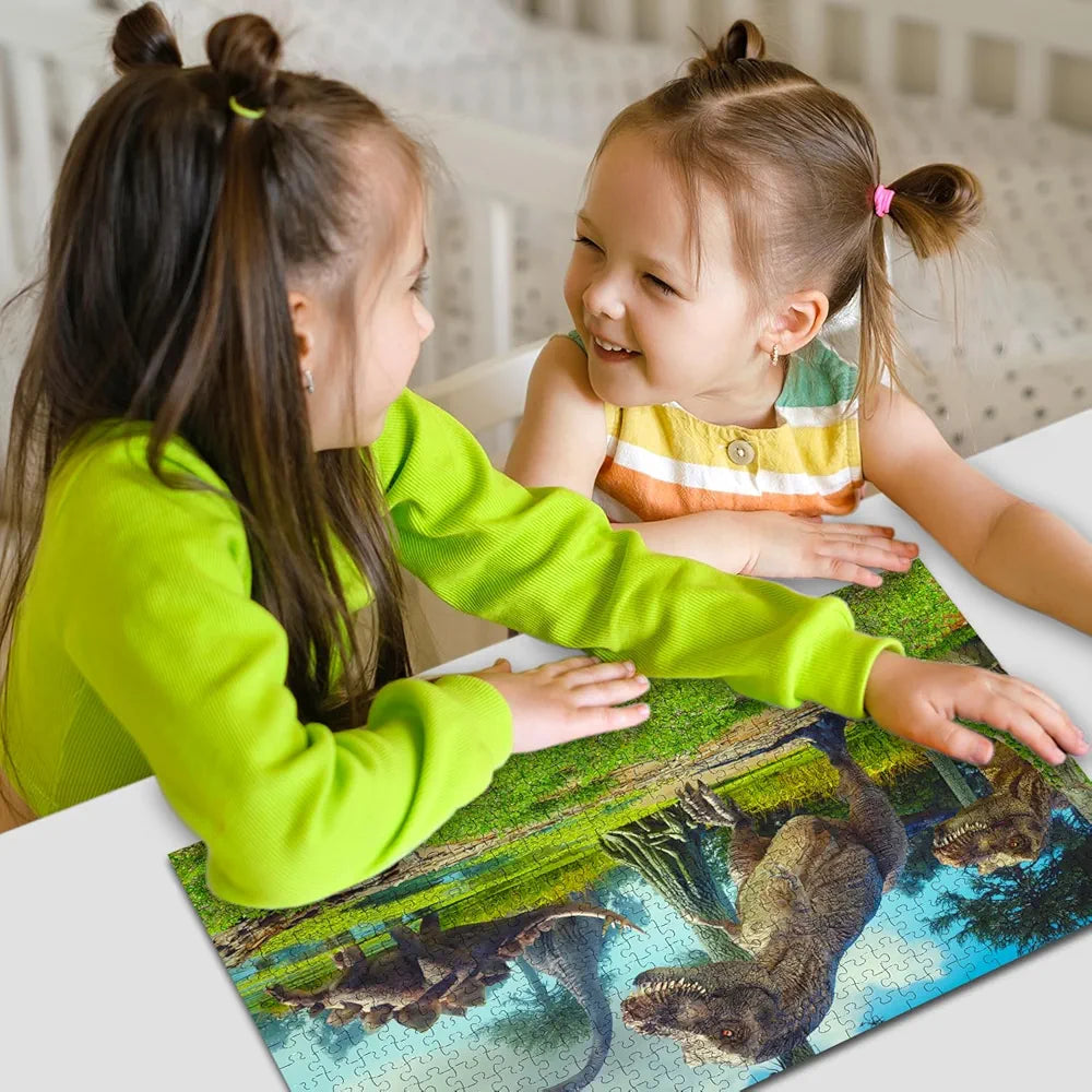 Hello Friend Dinosaur Jigsaw Puzzles 500-Piece for Kids and Childrens – Wild Animal, Gifts, Fun and Creative Game - Ages 6+