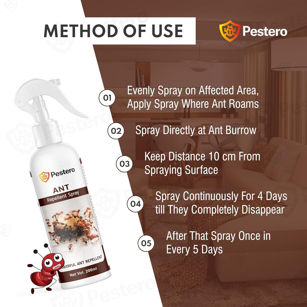 Herbal Ant Repellent For Home | Eliminates Bed Bug Colony in 10 Minutes | Anti Ant Spray For Home And Kitchen | Red Ants Repellent | Red Ant Repellent For Home