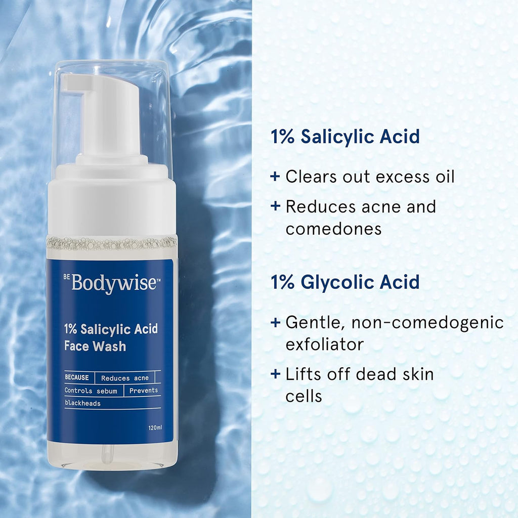BeBodywise 1% Salicylic Acid Face Wash -120 ml