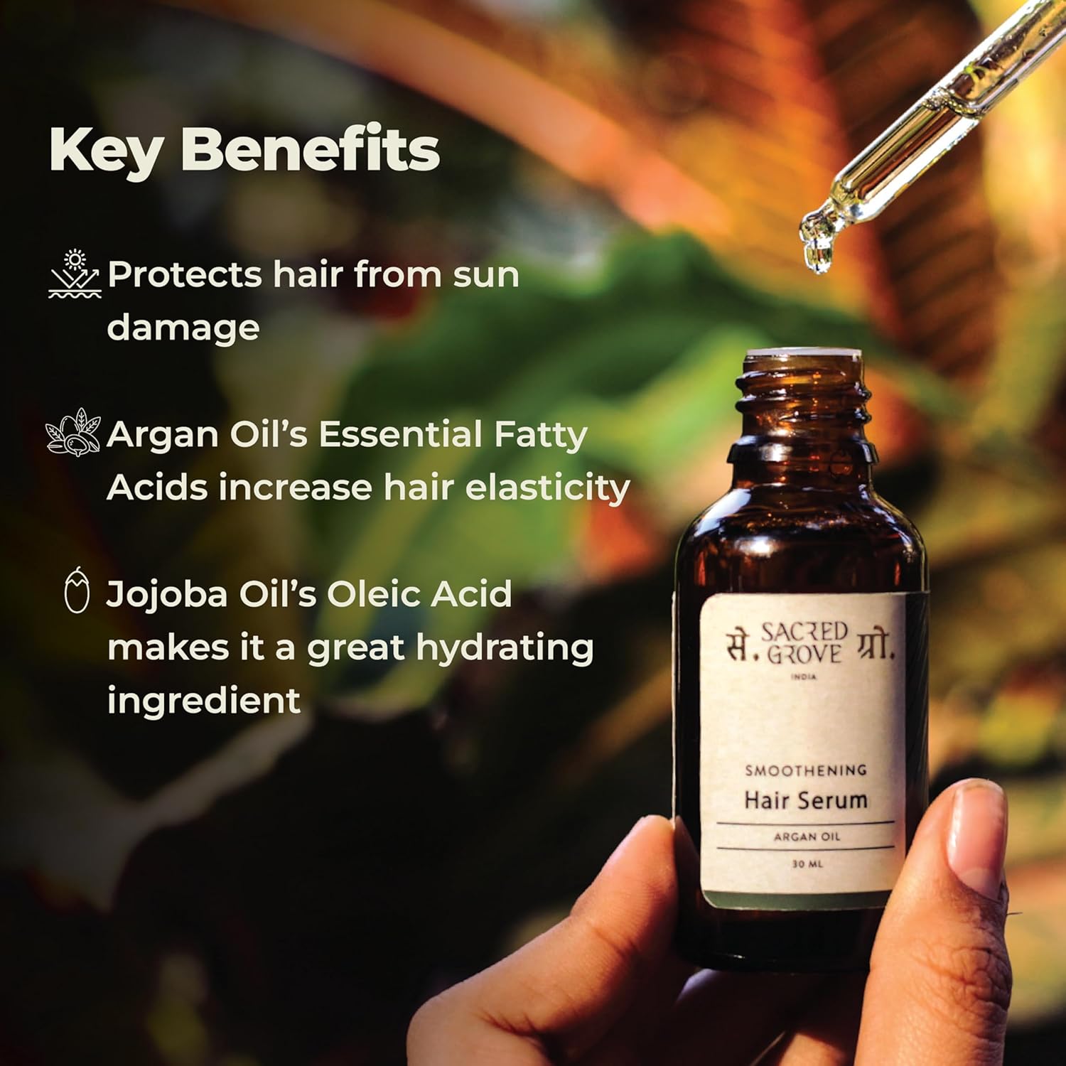 Sacred Grove Smoothening Hair Serum - 30 ml