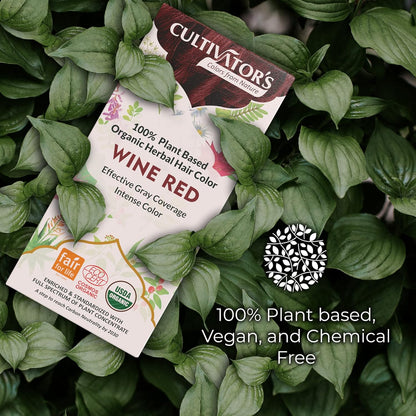 Cultivator's Wine Red Organic Herbal Hair Colour - 100 gms