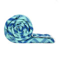 Divine Casa Microfiber 120 GSM Reversible AC Comforter/Blanket Colour Cyan and Navy Blue D Single Size Abstract TC - 120