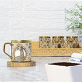 Femora Bone China Gloden Tea Cup | Crowned Gold | 160 Ml