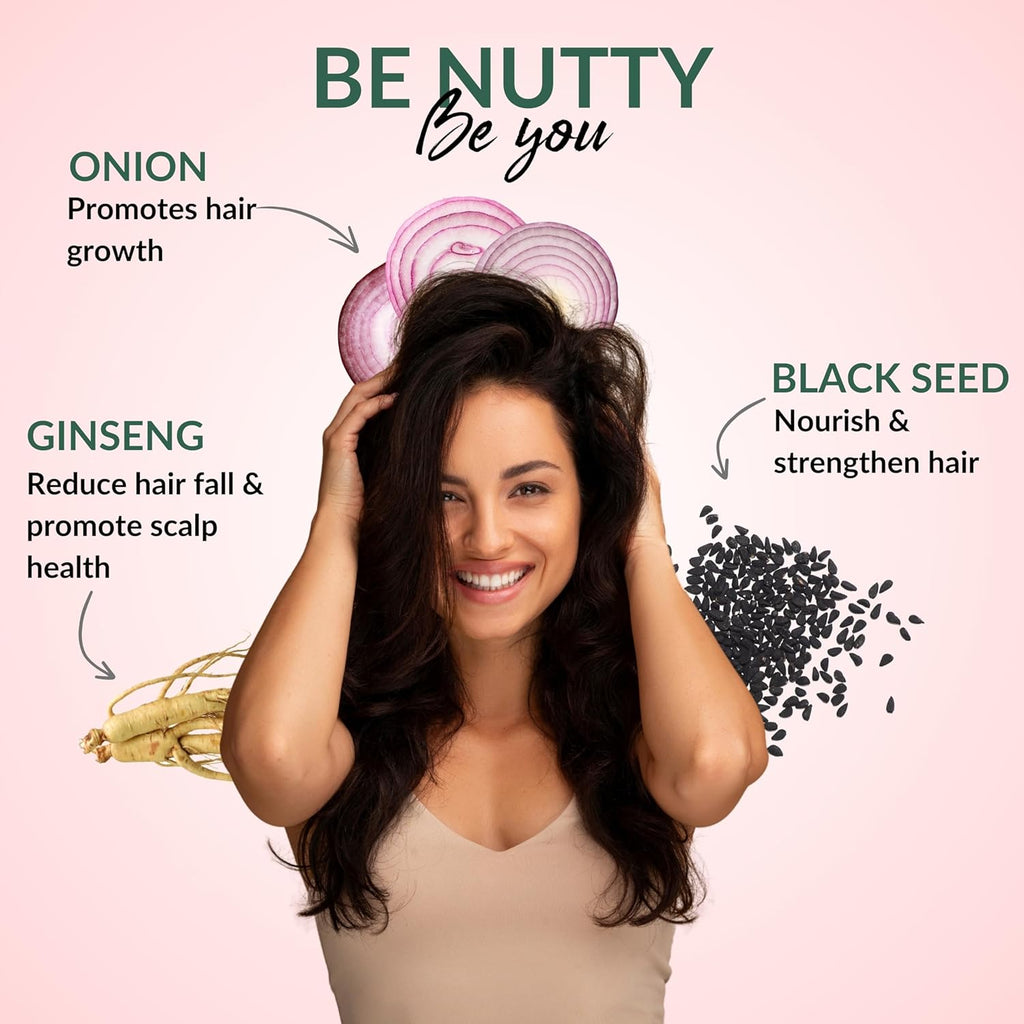 Hazelnut Essentials Onion Shampoo Hair Fall Control - 200 ml
