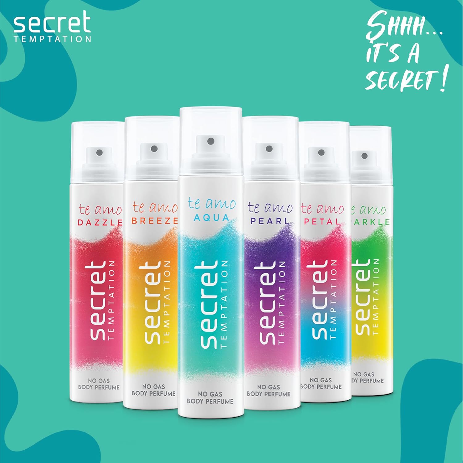 Secret Temptation Te Amo Aqua Perfume Body Spray for Women 120 ml