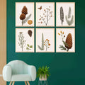 Livin'luxe Paintings Flower Pot Home Decor Wall Paintings With Frame Painting B - 453K6