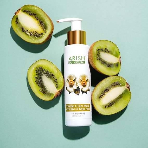 Arish Bio-natural Vitamin C Face Wash for Brightening & Dark Spot Reduction - 100 Ml
