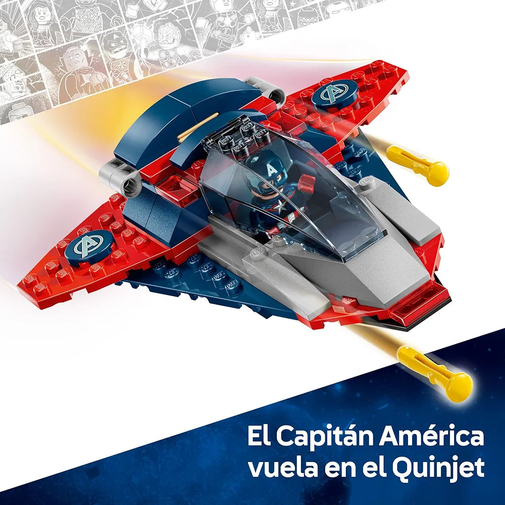 Lego Marvel Captain America vs. Thanos with 2 Minifigures 76319 Building Blocks Toys for 4+ Gift for Boys and Girls