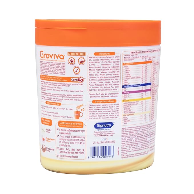 Groviva Child Nutrition Supplement Jar (Mango) - 200 gms