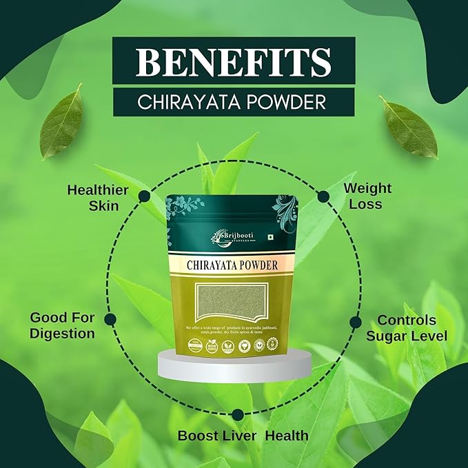Brijbooti Birju Mahavir Chirayata Bitterstick Swertia Chirata Powder - 200 gms