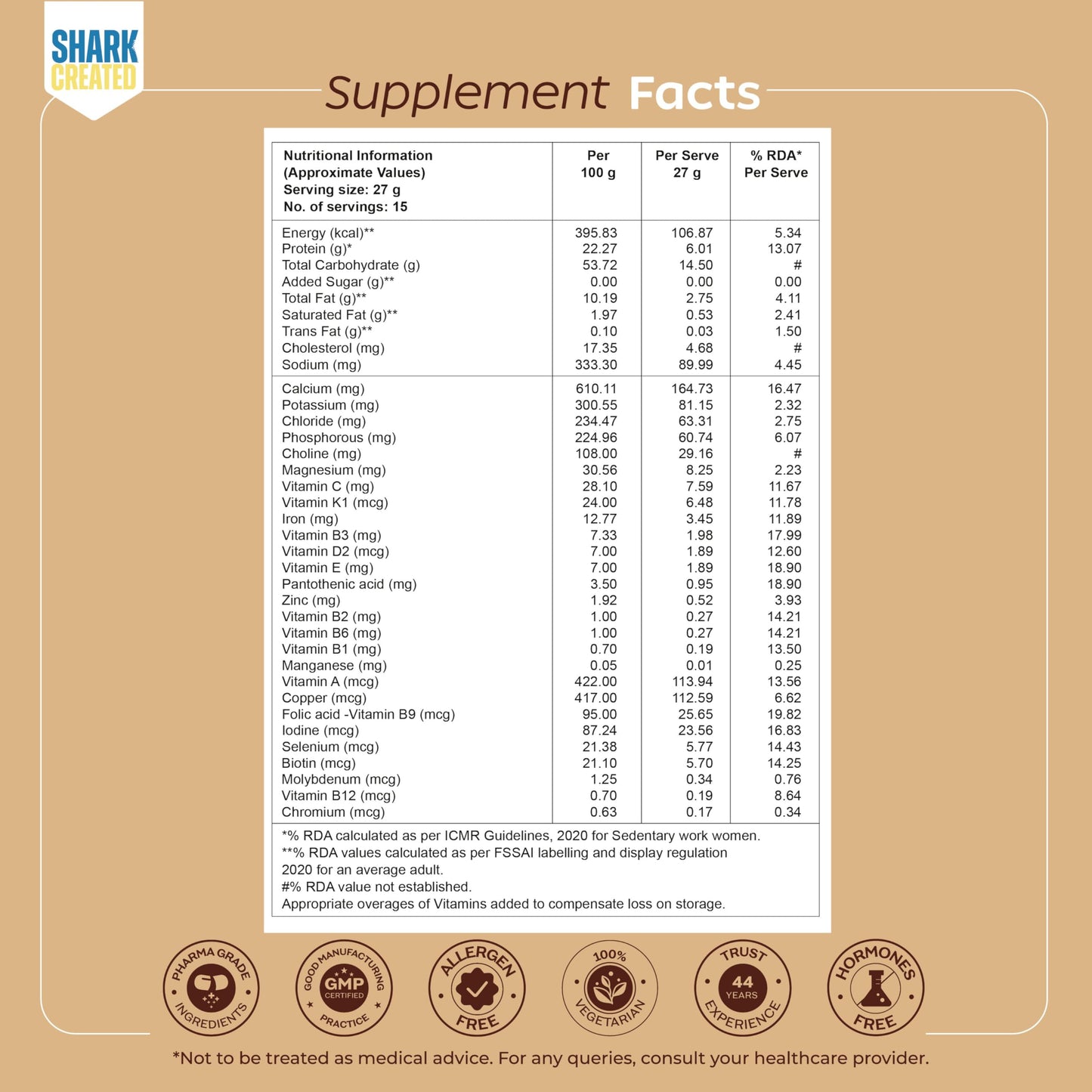 Arth High Protein Nutrition Powder - Vanilla Flavour