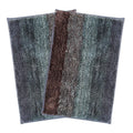 Luxe Home Bath Mat Super Soft Anti Skid Slip Water Soak Washable Oyster Door Mats Colour Burnt Green (Pack of 2)