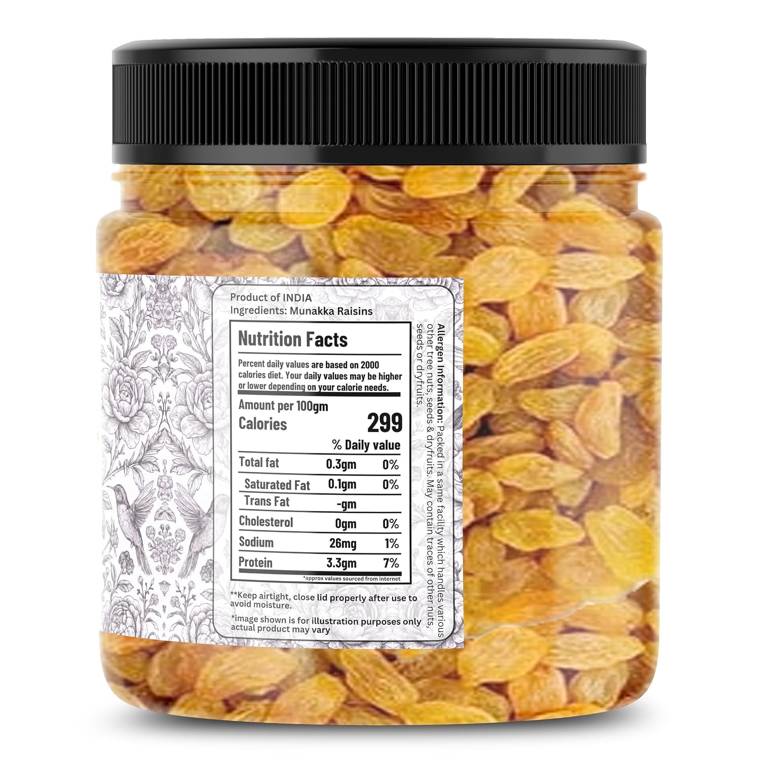 LEQTEN DRY Afghani Munakka 250g | Abjosh Raisin | Dry Fruits and Nuts | Natural Kishmish | Grocery Items | High Antioxidants Fresh