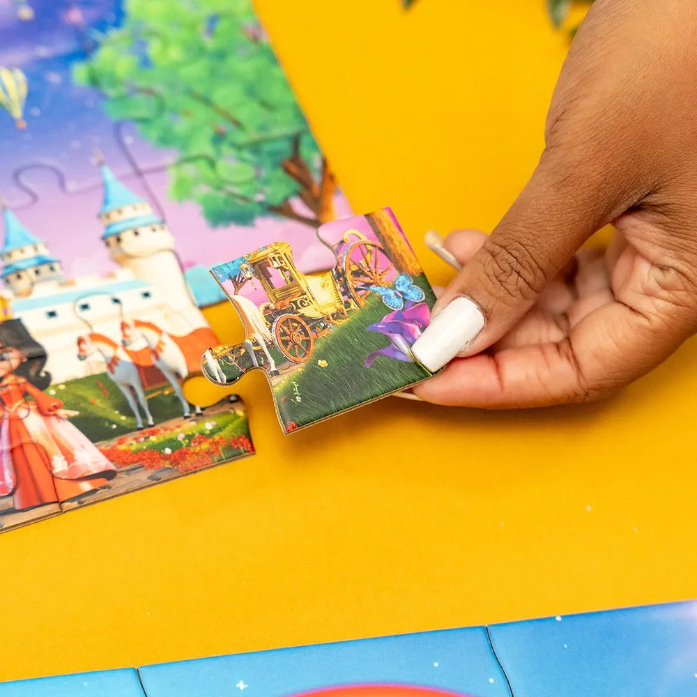 Nesta Toys Floor Puzzle & Game 4 in 1 Jigsaw Puzzle Enchantia Educational Toy, Gifts for Boys & Girls Ages 2, 3, 4, 5, 6 Years