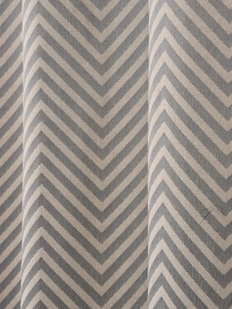 Saral Home Chevron Cotton Room Darkening Door Curtains