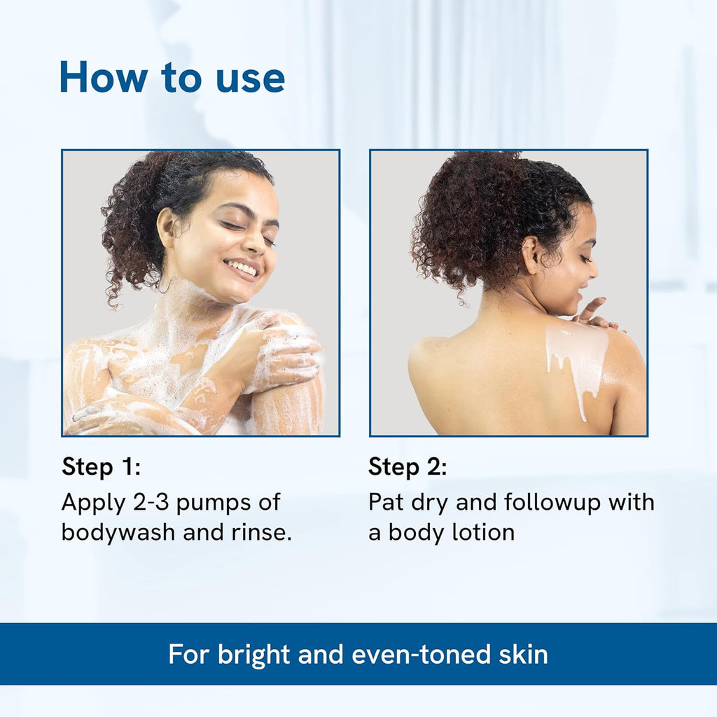 Be Bodywise 5% Niacinamide Brightening Body Wash 700ml | Hydrates & Deep Cleanses Skin | For Glowing & Hydrated Skin | With Aloe vera, Vitamin B3 & E | For All Skin Types