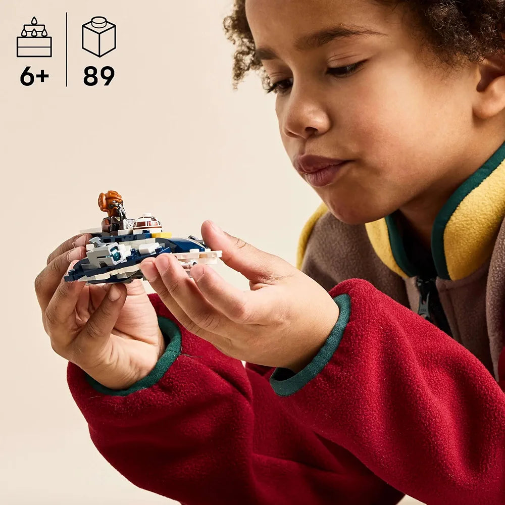 Lego Star Wars Plo Koon’s Jedi Starfighter Microfighter Building Toy 75400 Building Blocks Toys for 6+ Gift for Boys and Girls
