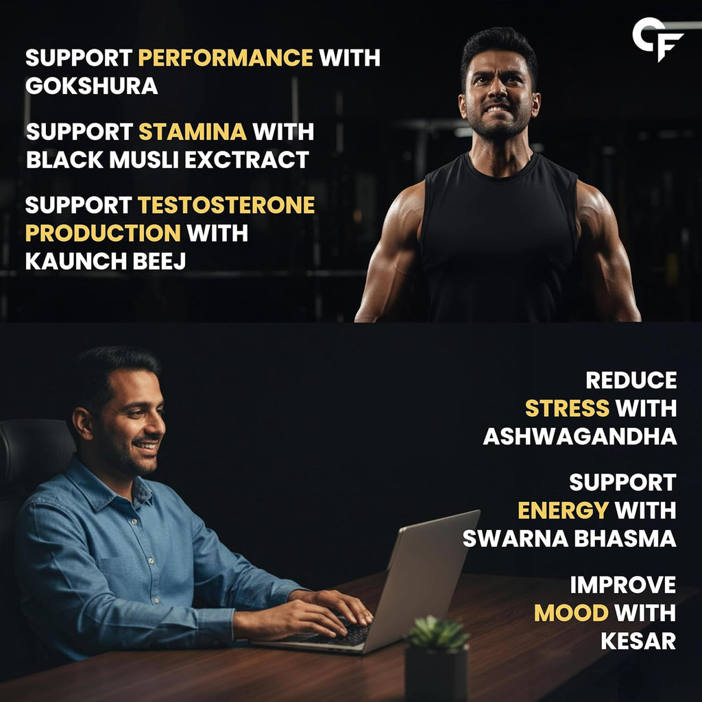 Carbamide Forte Shilajit Gold Capsules For Men With Pure Shilajit Swarna Bhasma,Gokshura,Ashwagandha | Himalayan Shilajiit For Men | Shilajeet Gold Original | Shilajeet Capsule | 60 Veg Capsules