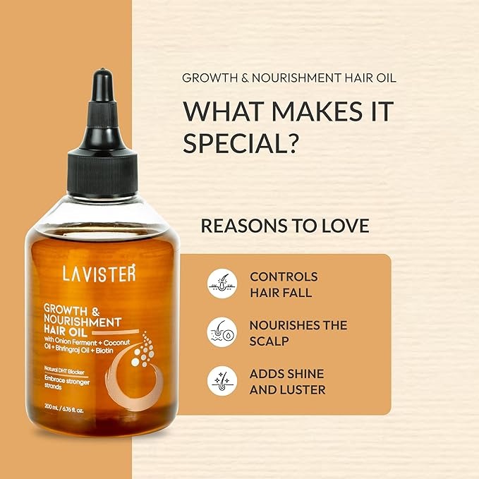 Lavister Growth & Nourishment Hair Oil - 200 ml