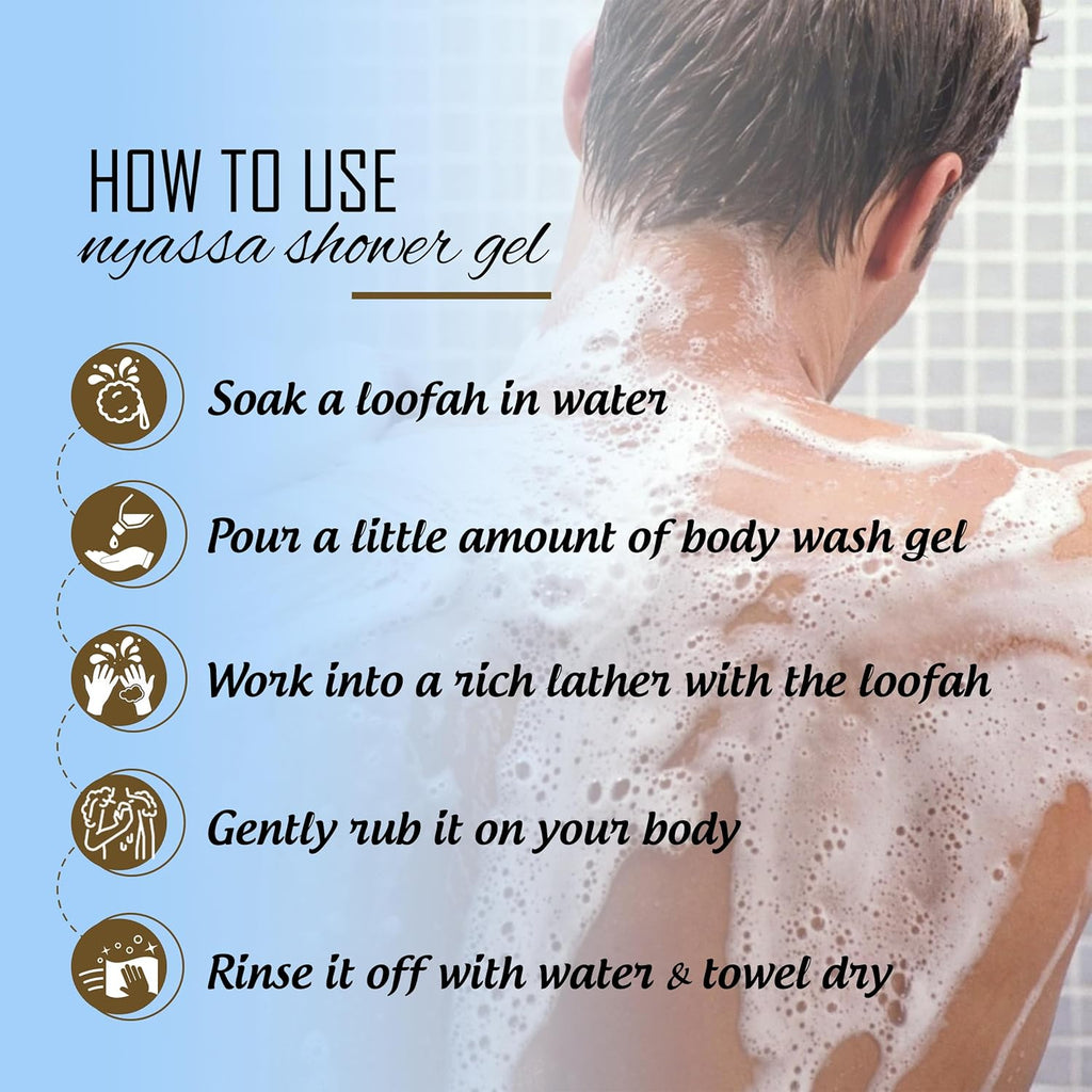 Nyassa Silkening Under the Ocean Shower Gel With 6 Nourishing Actives - 210 Ml
