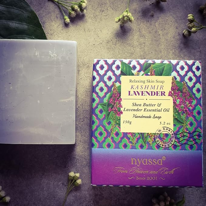 Nyassa Forest Musk Luxurious Handmade Natural Bathing Soap - 150 Gms | Lavender