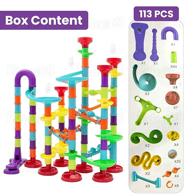 Kidology 3D Marble Run DIY Construction Building Blocks Toys for Kids