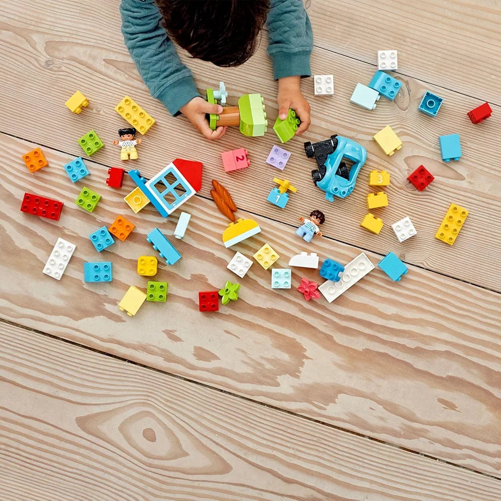 Lego 10913 DUPLO Classic Brick Box Building Set with Storage,First Bricks Learning Toy for Toddlers , 65 Pcs