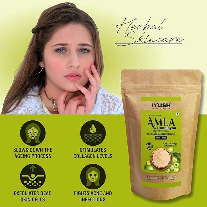 Iyush Herbal Ayurveda Wild Himalayan Amla Powder - 900 gms