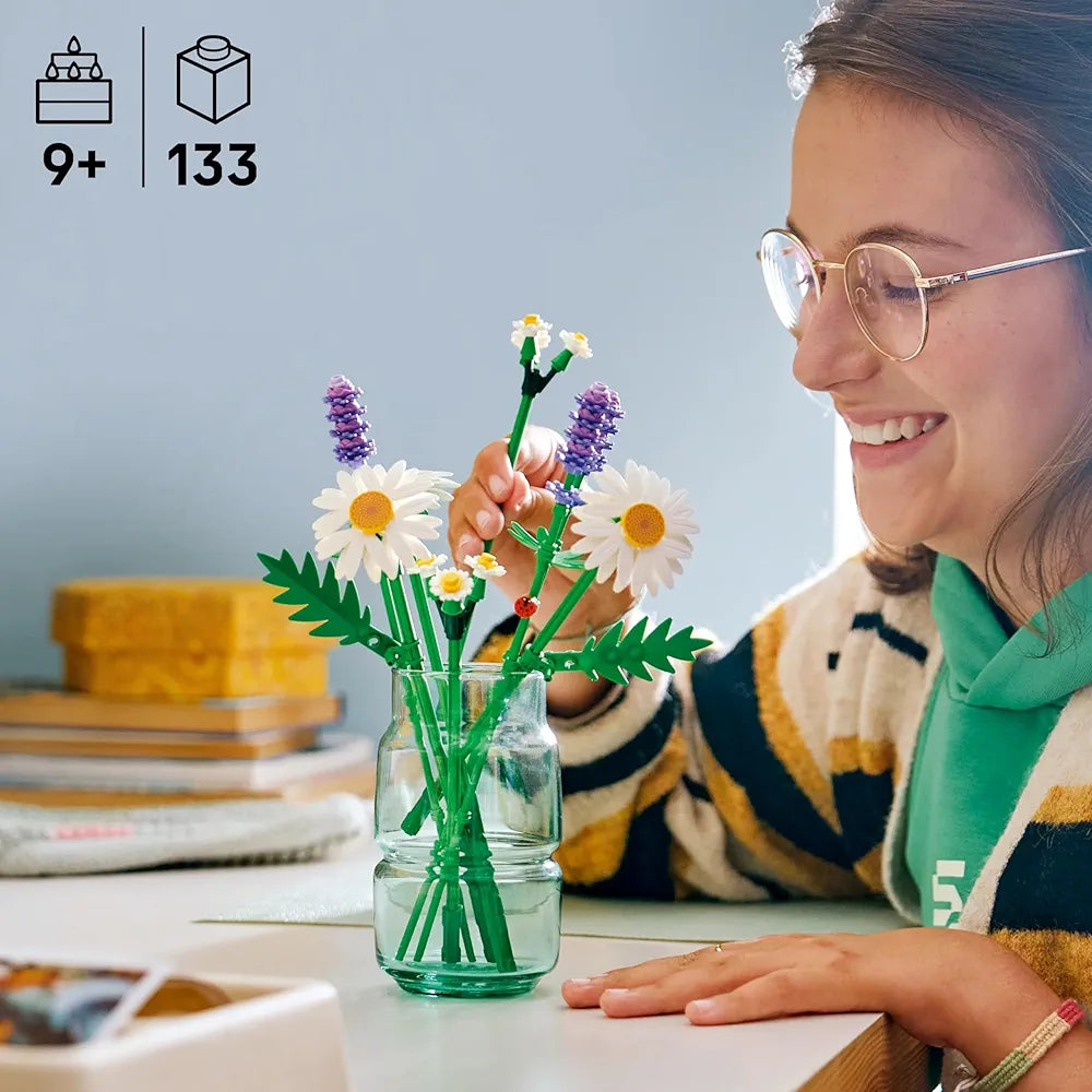 Lego Botanicals Daisies Flower Decor Building Set for Kids - Gift for Girls and Boys 11508