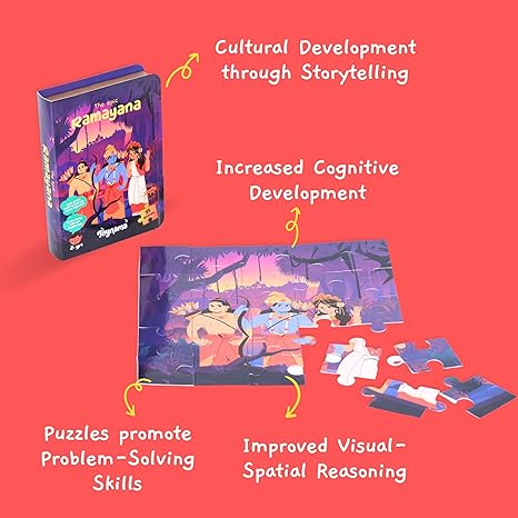 Toynama Educational Toys for Kids The Epic Trio 25 Pcs Jigsaw Puzzles Ages 2+ Cultural Interactive
