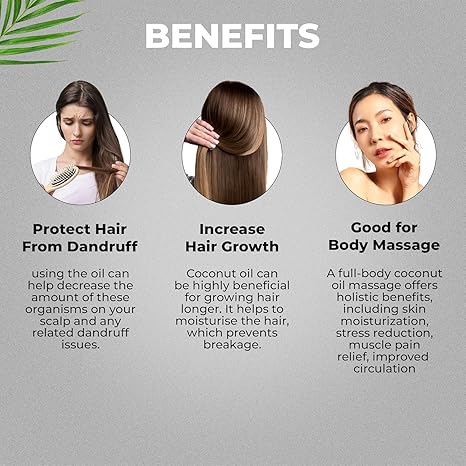 Lavaya Coconut Oil for Hair & Skin Pure Cold Pressed & Natural Virgin for Hair Growth - 200 ml