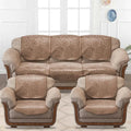 Cloth Fusion Italian Velvet Sofa Cover 5 Seater Set Perfect Floral Embossed Sofa Cover 3 Seater and 2 Seater for Living Room Skin Colour