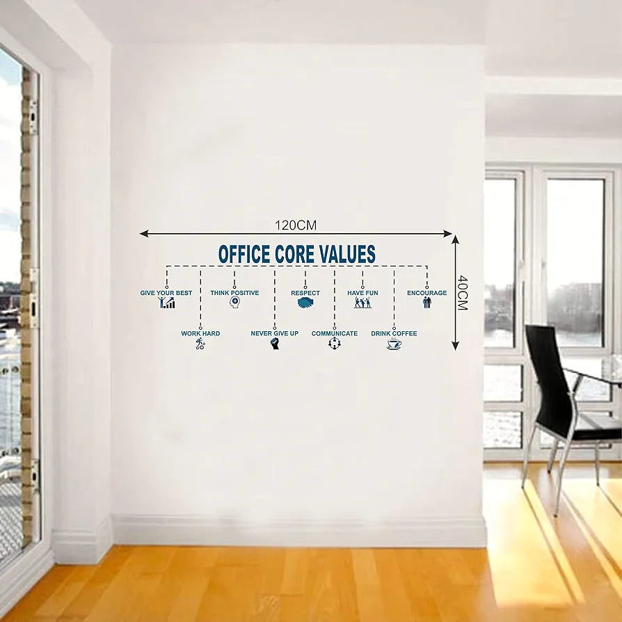 Decal O Decal Office Core Values Chart Wall Stickers