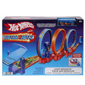 Hot Wheels Track Set Ultra Hots Loop Madness with 3 Loops and 1 Hot Wheels Car in 1:64 Scale