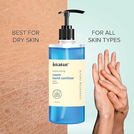 Inatur Moisturizing Hand Sanitizer Gel - 500 ml