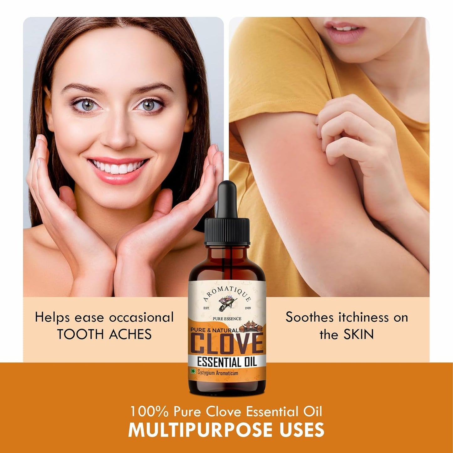 Aromatique Pure Clove Oil For Teeth Pain - 15 ml