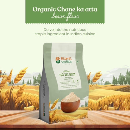 Bharat Vedica Organic Besan Flour - Organic Besan ka Atta