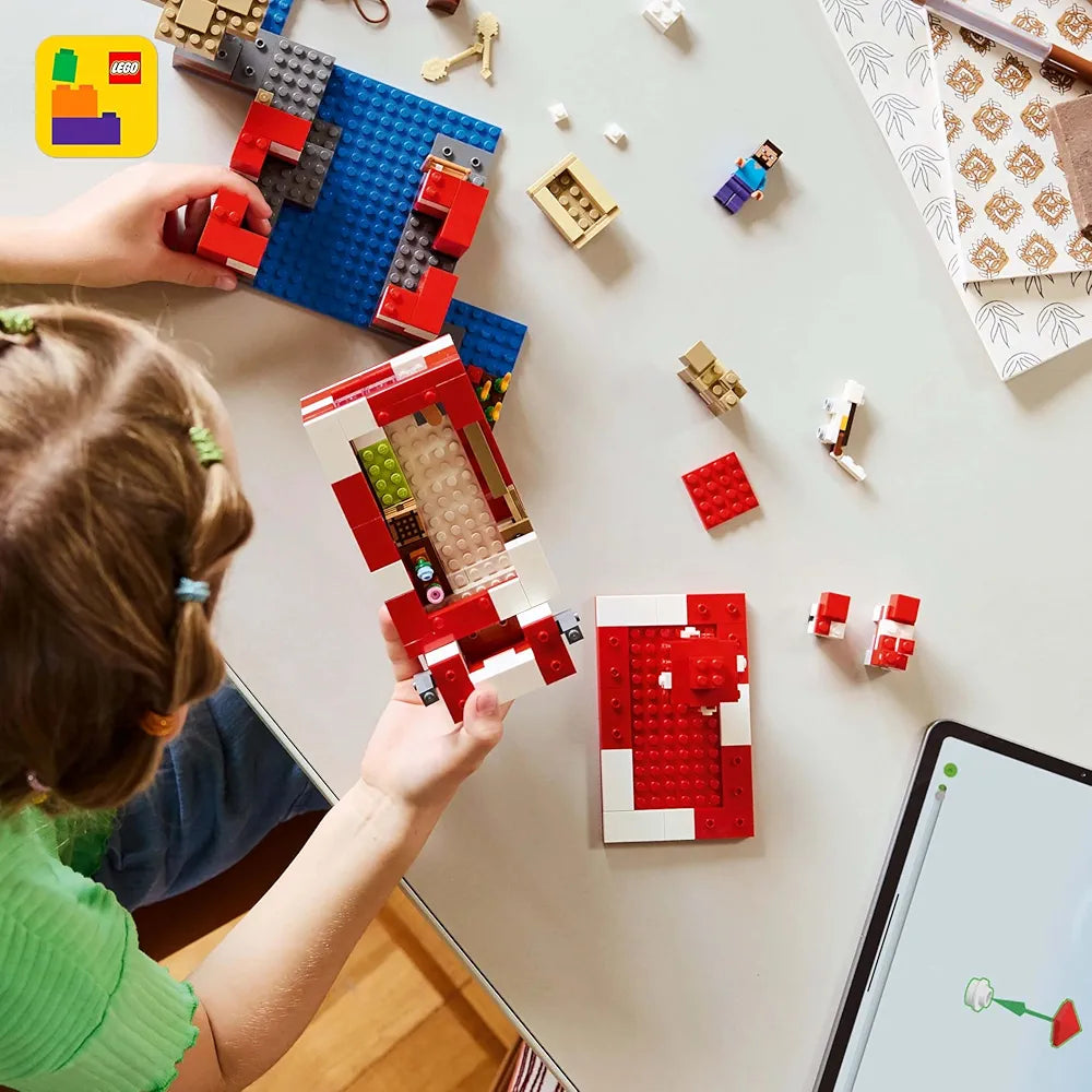Lego Minecraft The Mooshroom House Island Gamer Kit Toy for Kids 21270 Building Blocks Toys for 8+ Gift for Boys and Girls