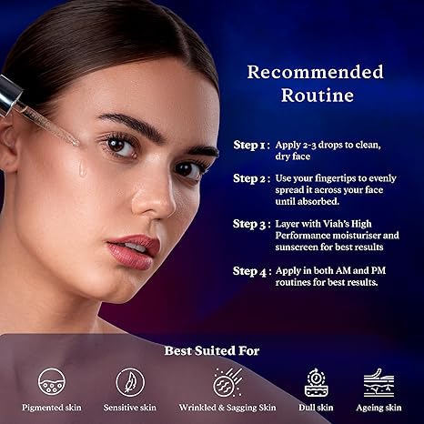 Viah 3C Power Blend Serum for Anti Ageing Brightening - 30 ml